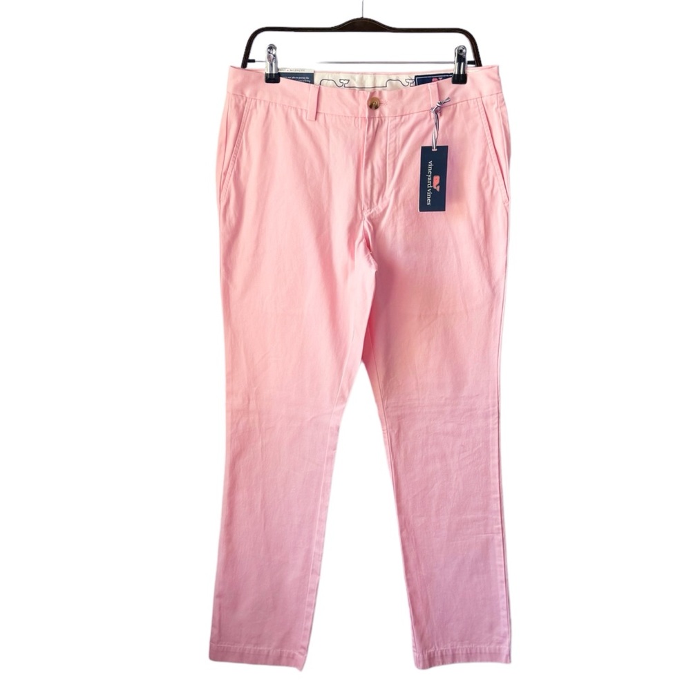 Vineyard Vines Slim Fit Breaker Pant in Pink Flamingo | 32 x 34 NWT - Picture 3 of 8